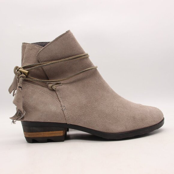 Sorel Farah Ankle Boot Women's Size 11 Kettle Ankle Suede Heeled NL2682-005 Grey - Picture 1 of 10